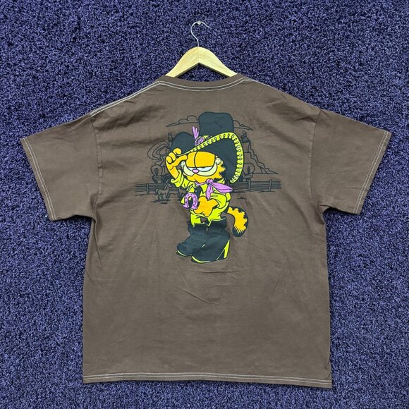 Garfield Cowboy Cat Tshirt size extra large - Picture 1 of 4